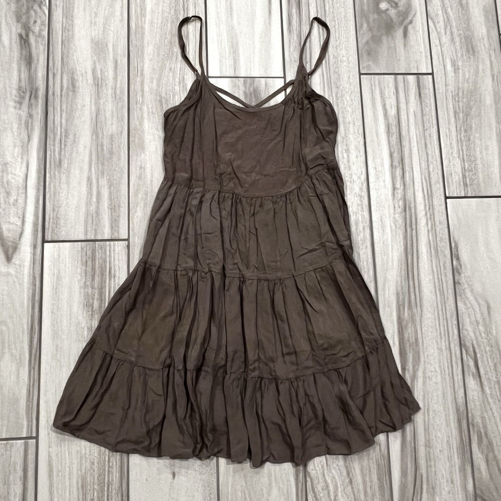 Alter'd State Mini Dress Spaghetti Strap Size Medium Chocolate Brown